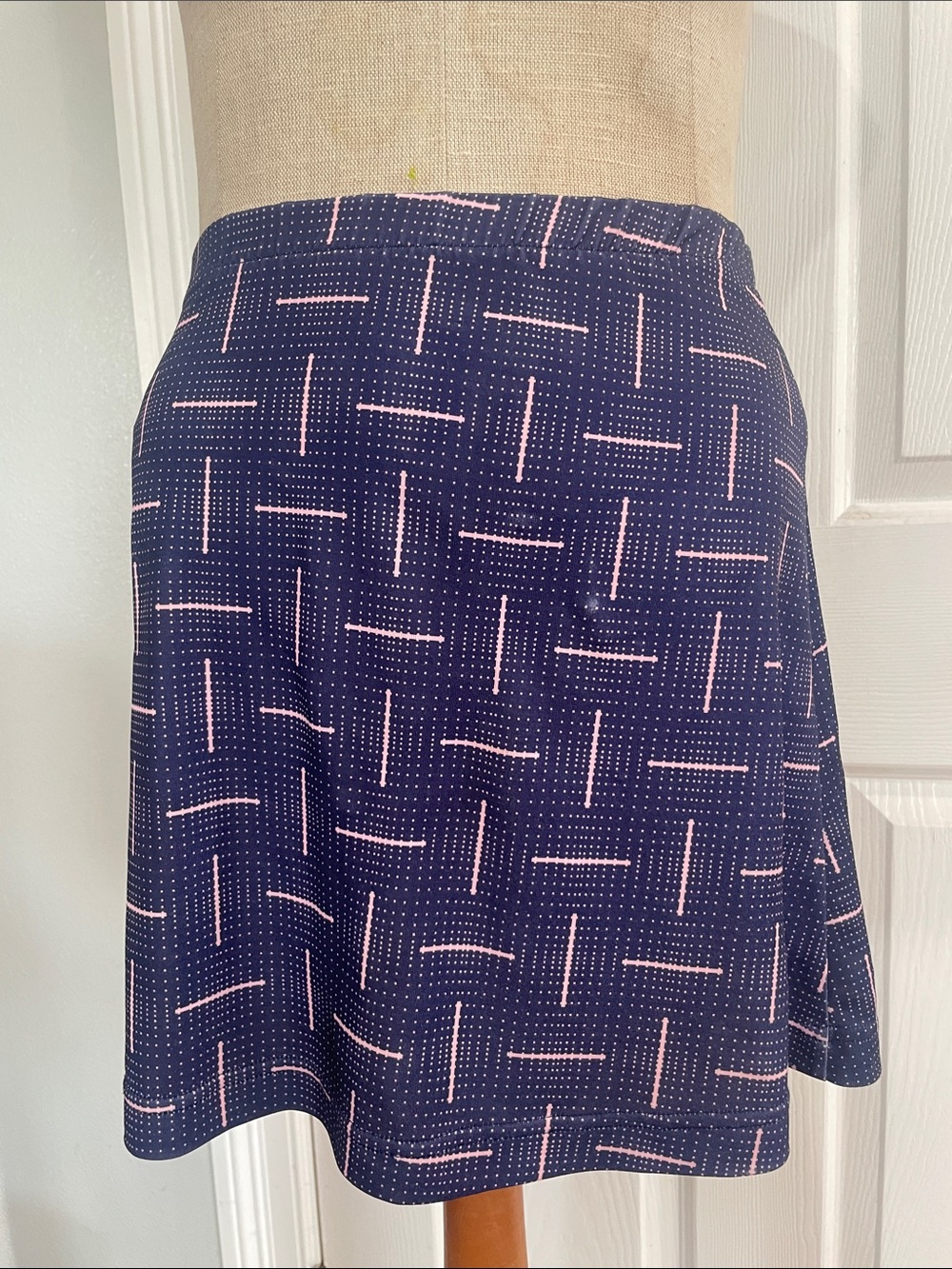 Vintage Lily’s of Beverly Hills Navy Pink athletic Skirt swim tennis women’s L